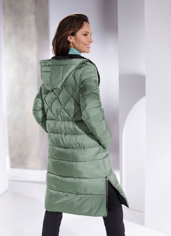 Funktions-Wendemantel mit fester Kapuze 