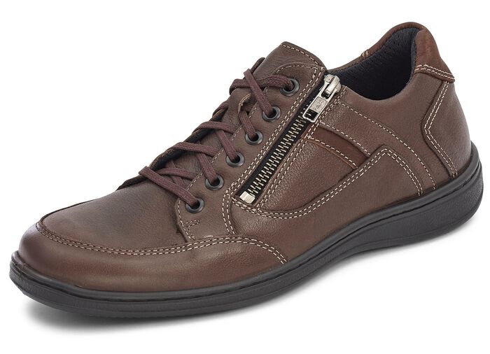 GINO GALANTE, sportliche Herren-Schn&uuml;rhschuhe, mit herausnehmbarem Fussbett MARONE