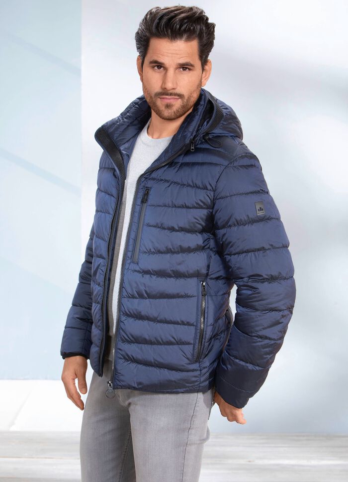 Steppkurzjacke von &laquo;New Canadian&raquo; DUNKELBLAU