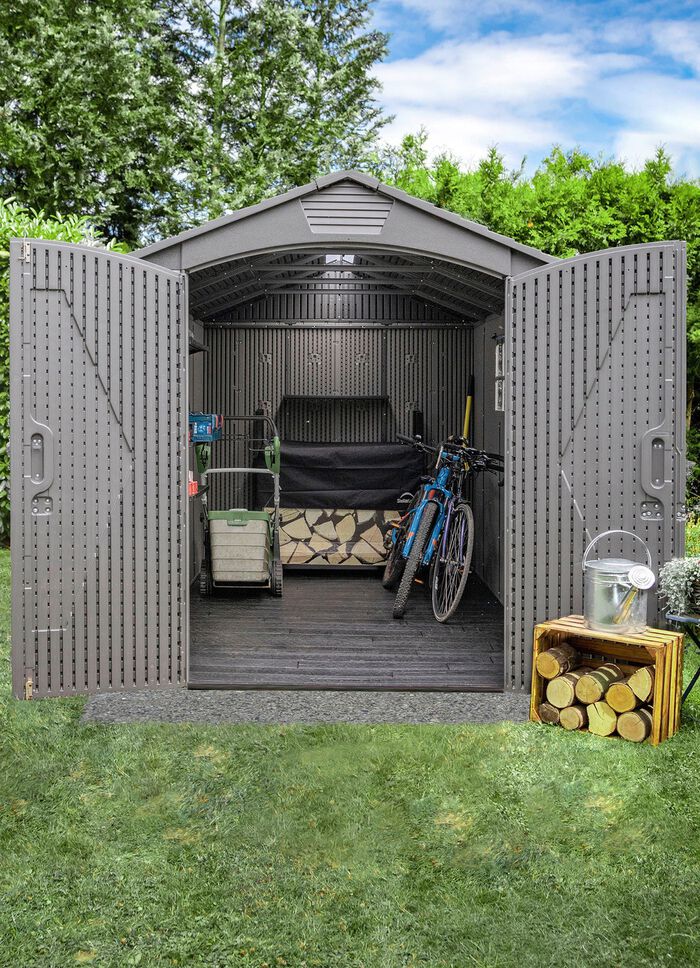 Stabiles Gerätehaus GRAU