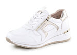 ELENA EDEN, sytlische Damen-Sneaker, Weite H, mit herausnehmbarem Fussbett WEISS-GOLD
