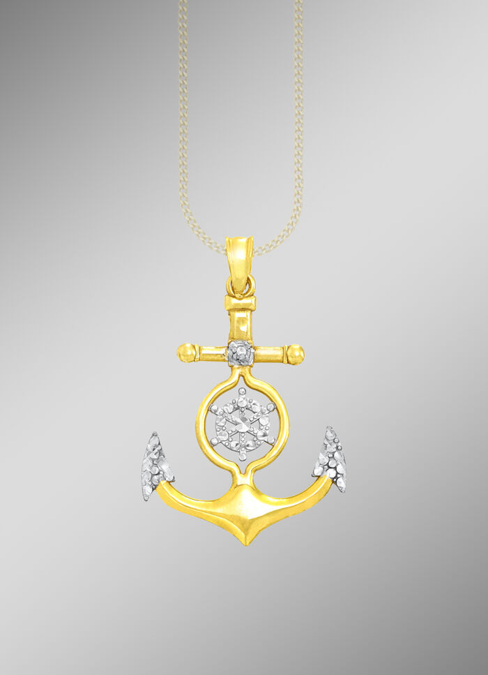 Anker Anh&auml;nger in Bicolor 