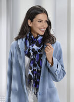 Schal mit Raubtierfell-Dessin 