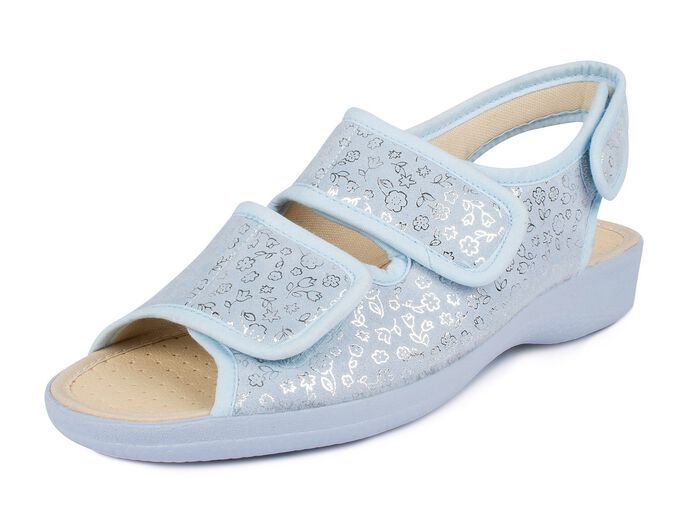 Sandalette mit Klettverschl&uuml;ssen 