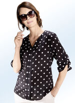 Tunika mit Tupfen-Dessin 