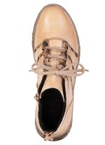 Gemini, trendige Damen-Stiefeletten, Winterschuhe, Weite G, mit herausnehmbarem Fussbett HELLBEIGE