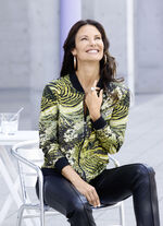 Blusenjacke mit Rippenstrick 