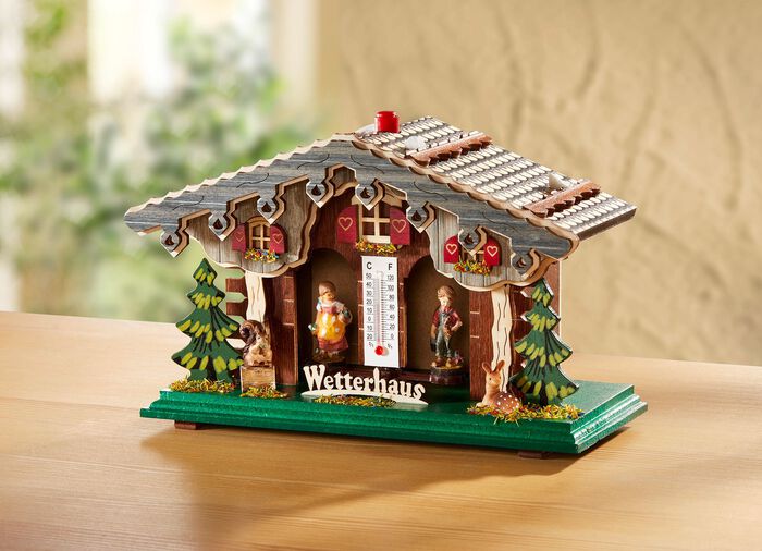Wetterhaus mit Thermometer 