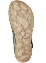 Gemini, klassische Damen-Sandalen, Weite G, mit Gummizug KHAKI-BUNT