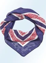 Nickituch mit filigranem Bl&uuml;tendessin 