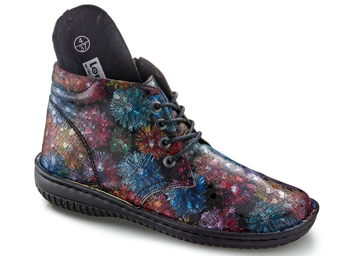 ELENA EDEN, schicke Damen-Boots, Weite G, mit herausnehmbarem Fussbett MULTICOLOR