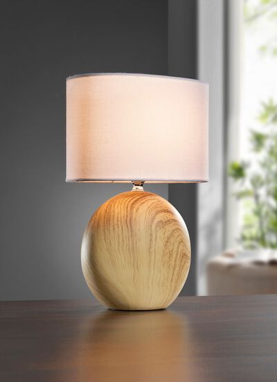 Tischleuchte mit Keramikfuss 