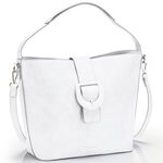 Collezione Alessandro Tasche mit Zierschliesse WEISS