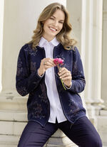 Strickjacke mit Jacquardmuster 