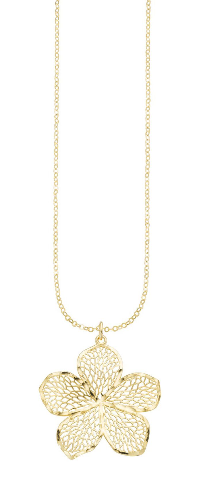 Entz&uuml;ckender Blumen-Anh&auml;nger mit Ankerkette 