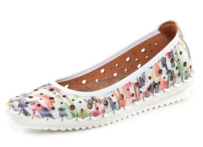 Gemini Ballerina mit luftigen Durchbr&uuml;chen WEISS