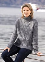 Pullover mit Alpaka-Anteil GRAU MELIERT