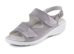 ELENA EDEN, bequeme Damen-Sandalen, Weite G, mit herausnehmbarem Fussbett GRAU