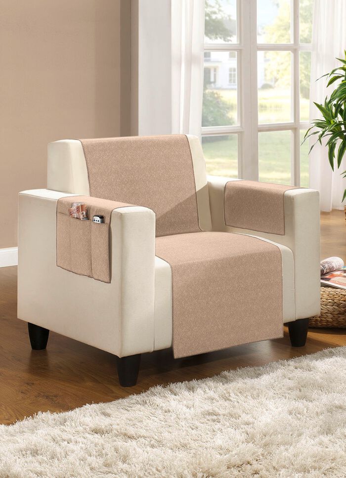 Wohnaccessoires mit Anti-Rutsch-Beschichtung BEIGE