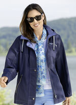 Schal mit Fantasiebl&uuml;ten-Dessin 