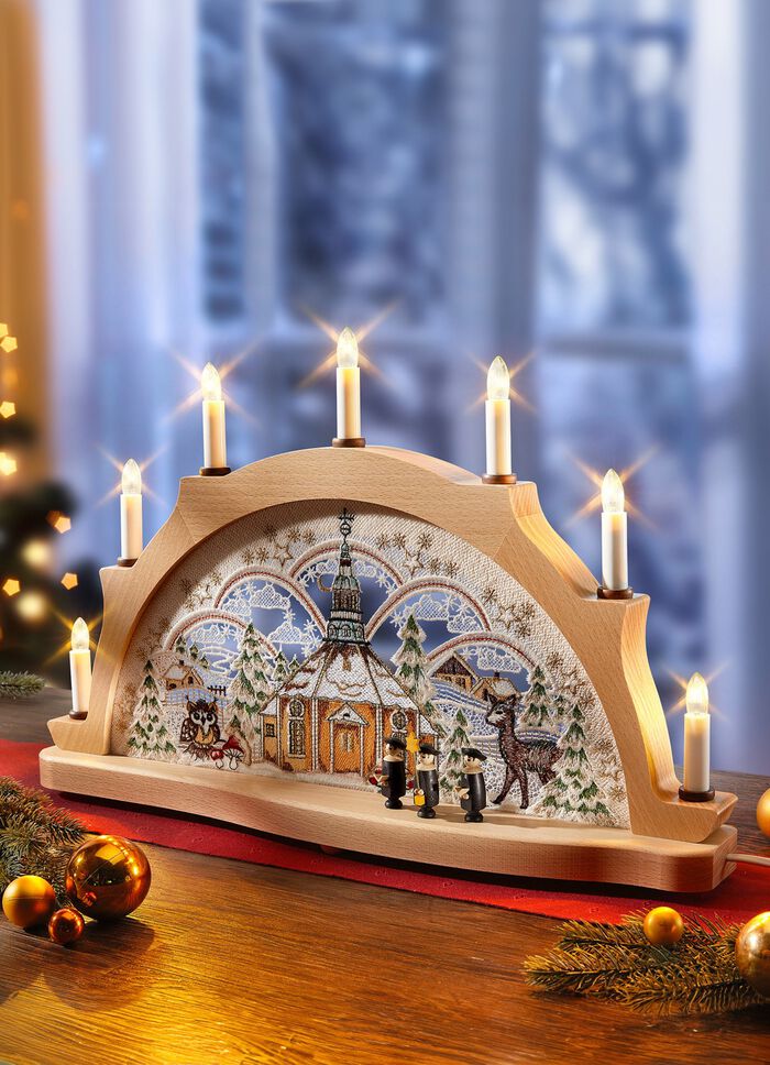 Schwibbogen mit Plauener Spitze 