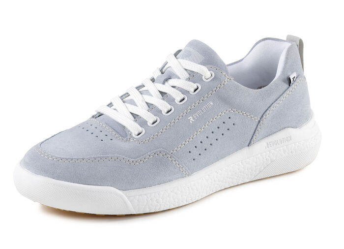 Sneaker aus Veloursleder BLEU