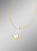 Schicker, voll ausgefasster Anhänger mit 21 Brillanten