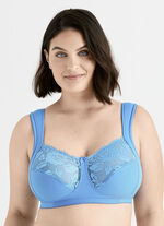 Miss Mary BH mit elastischen Spitzeneins&auml;tzen T&Uuml;RKISBLAU