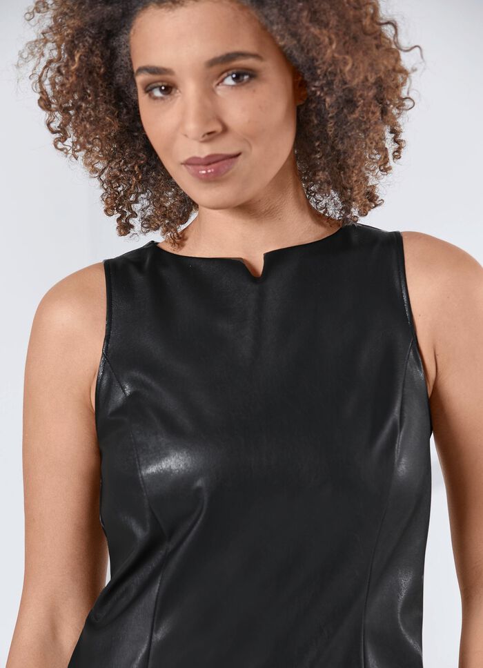 Kleid aus Lederimitat 