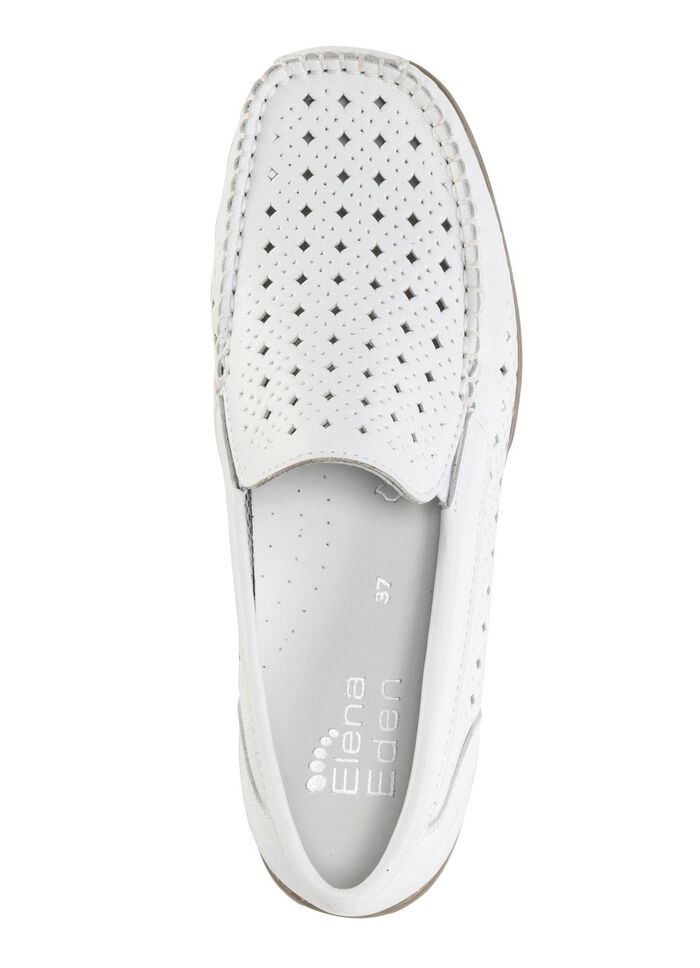 ELENA EDEN, sommerliche Damen-Slipper, Weite H, mit herausnehmbarem Fussbett 