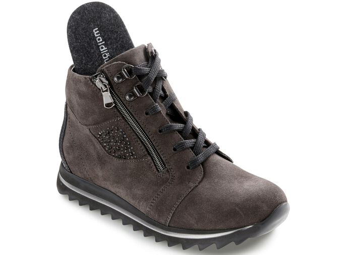 Waldl&auml;ufer Stiefelette mit praktischen Seitenreissverschl&uuml;ssen GRAU