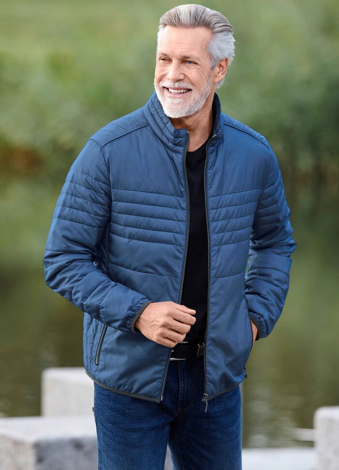 Steppblouson von &laquo;Gate One&raquo; MITTELBLAU