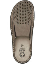 Mubb Pantolette mit seitlich eingesetzten Gummizüge NATURBRAUN