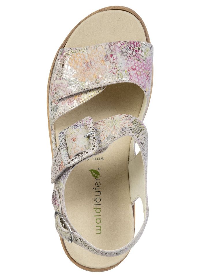 Waldl&auml;ufer, bequeme Damen-Sandaletten, Weite K, mit herausnehmbarem Fussbett 