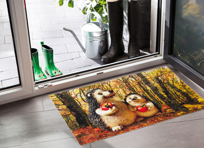 Fussmatte Igel aus 100% Polyamid 