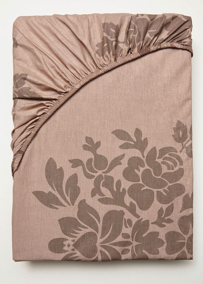 Renforc&eacute; Bettw&auml;sche aus 100% Baumwolle BRAUN