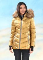 Jacke in topaktueller Metallic-Optik 