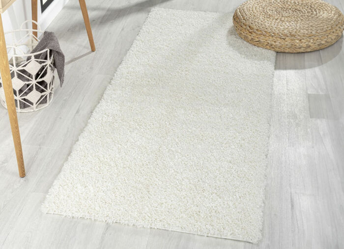 Traumhaft flauschige Brücken und Teppiche in Shaggy-Qualität CREME