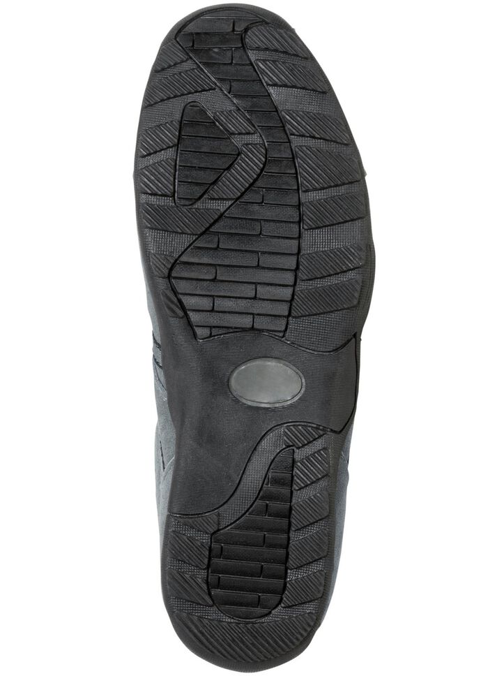 Slipper aus Veloursleder GRAU-MARINE