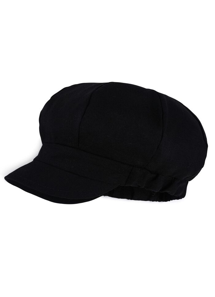 Ballonm&uuml;tze mit Elastikeinsatz SCHWARZ