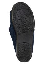 Bequeme Damen-Hausschuhe, Weite H, mit herausnehmbarem Fussbett MARINE