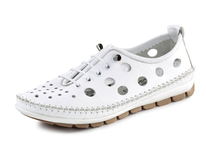 ELENA EDEN, sommerliche Damen-Slipper, Weite G, mit herausnehmbarem Fussbett 