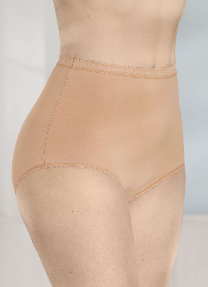 Fünferpack Slips mit dekorativem Elastikbund 