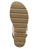 ELENA EDEN Sandalette aus feinem Nubukleder ECRU