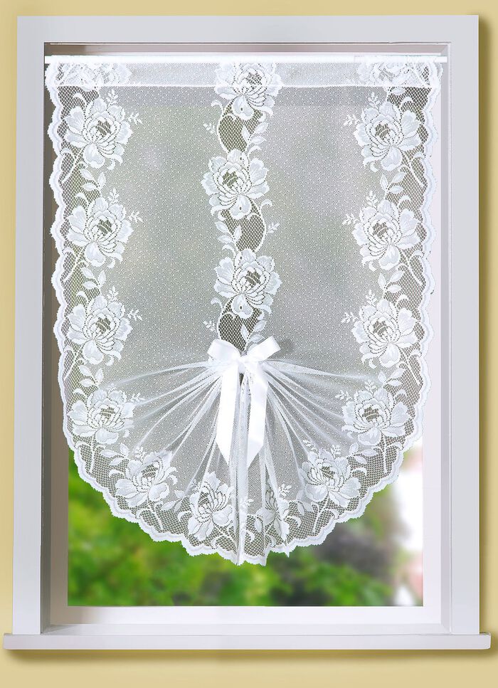 Schwalbenschwanz-Vorhang mit Stangendurchzug 