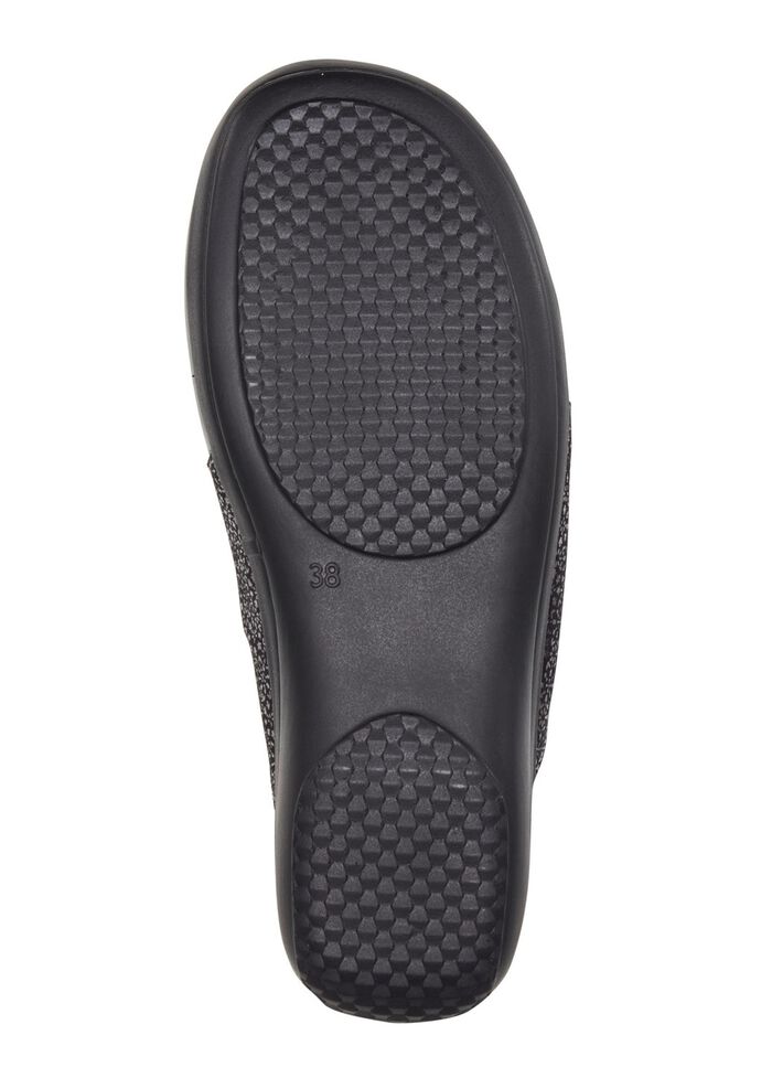 ELENA EDEN Pantoffel aus Kalb-Nappaleder SCHWARZ