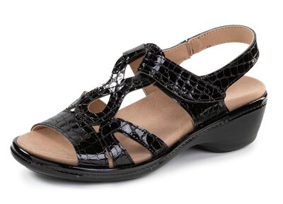 ELENA EDEN, schicke Damen-Sandalen, Weite H, mit herausnehmbarem Fussbett 