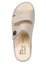 ELENA EDEN, bequeme Damen-Pantoletten, Weite H, mit herausnehmbarem Fussbett BEIGE