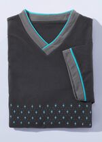 Zweierpack Nachthemden mit V-Ausschnitt und Seitenschlitz 