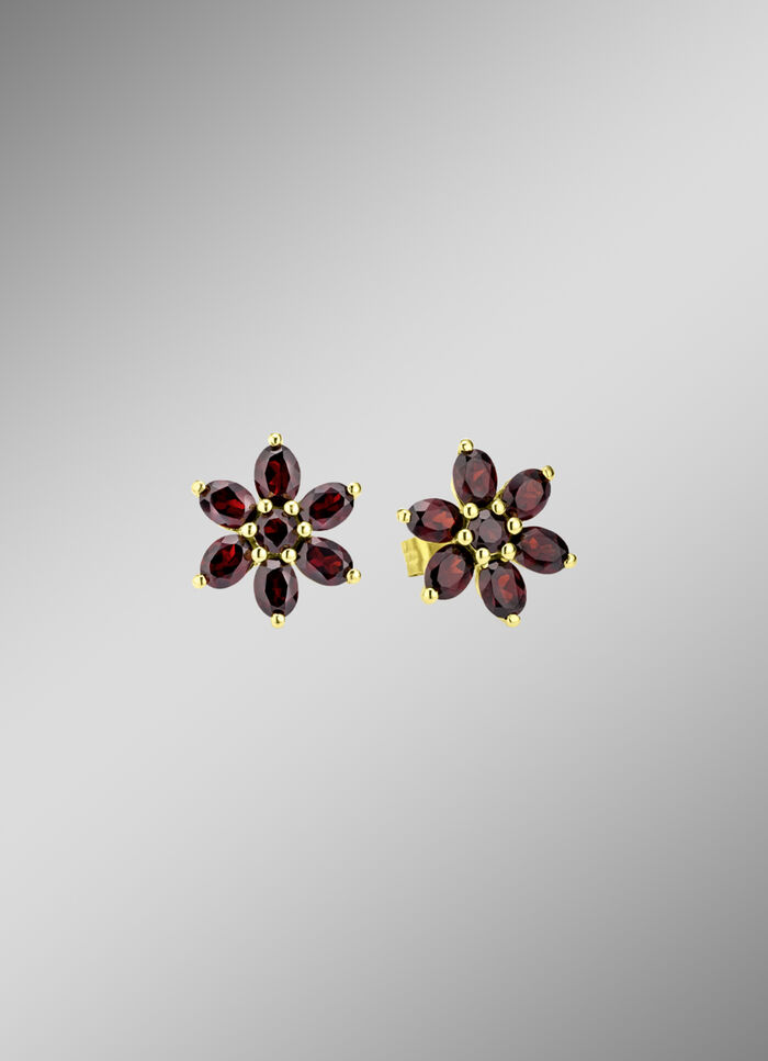 Ohrstecker mit echt Granat 